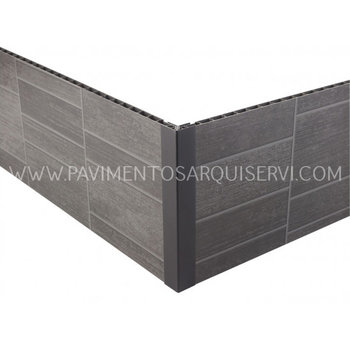Material para Instalación y Complementos PVC Perfil de acabado - Pizarra